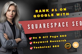 optimize squarespace SEO with on page optimization for 1st page google ranking