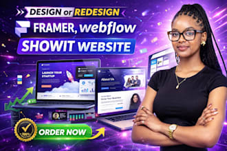do figma to webflow framer showit landing page website design redesign developer