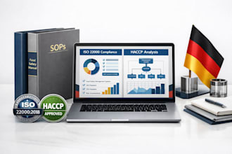 develop iso 22000 and haccp documentation for german food businesses