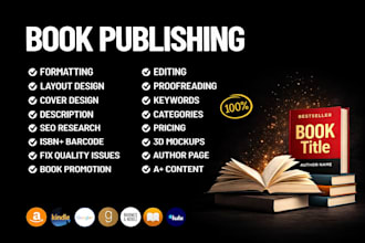 publish book on amazon KDP with book formatting and self publishing support