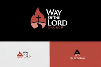make church religious christian ministry and faith based logo design