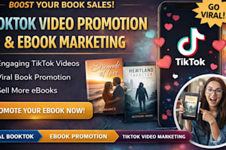 do booktok promotion, booktok video promotion for your book