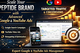 scale your peptide brand with advanced google and youtube ads