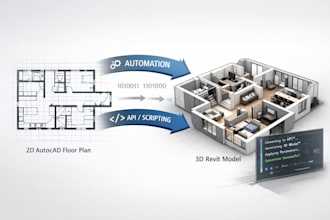 build revit plugins and automate 3d models from autocad plans