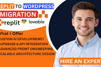 migrate replit ai or lovable to wordpress website
