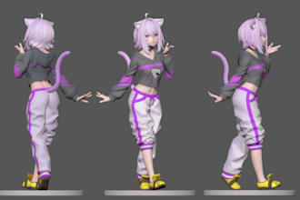 fix, create and convert vrchat 3d model, mmd, vrchat, vroid, rigging, blendshape