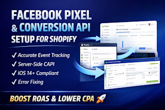 setup facebook meta pixel and conversion API on shopify for conversion tracking