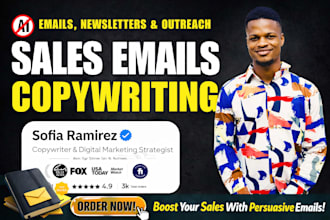 do persuasive sales email copywriting for an email sequence