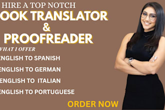 translate your book proofread spanish italian to fluent english