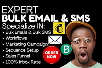 send bulk email marketing, mass email blast, campaign setup bulk SMS bulk dms
