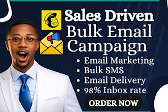 send bulk email marketing, mass email blast, cold email, bulk SMS email delivery