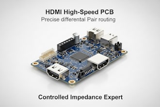 design high speed hdmi pcb with differential pair and impedance control