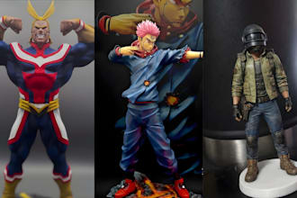 3dprint and paint custom action figures statues busts and collectible miniatures