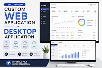 develop custom web app and windows desktop application