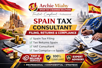 be your spain tax consultant for tax filing, returns and compliance