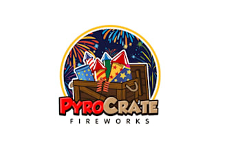 create creative and good looking firework logo design