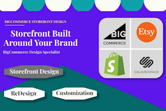 design a professional and modern bigcommerce storefront