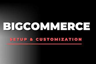 design a professional and modern bigcommerce storefront