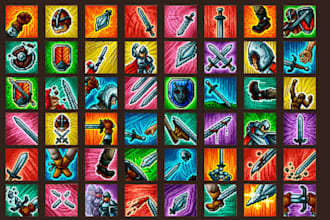 draw pixel art icon, game asset, item, top down game, ability icon for rpg game