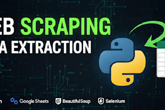 build a custom python web scraper to extract data from any website