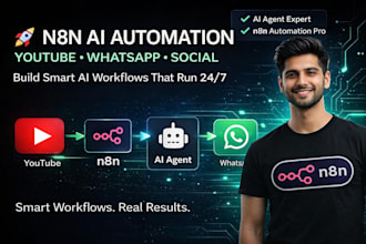 build n8n social media automation n8n youtube automation n8n whatsapp ai chat