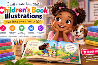 children story book illustration children story children story book illustration