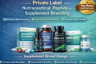 create private label nutraceutical peptide and supplement branding