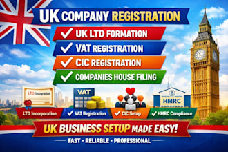register uk ltd, vat, cic registration, company formation