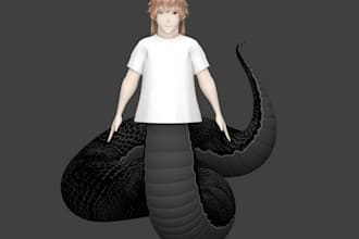 transform 2d to 3d creature avatar,anime character,frame vr human avatar,animaze