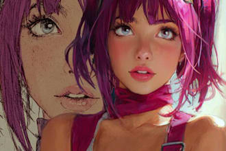 draw anime, games, or original characters art