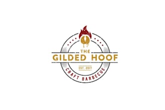 design new BBQ venture food theme logo