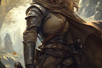fantasy  dnd character illustration