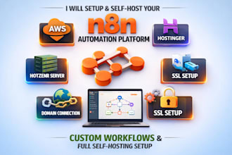 install and setup your own n8n workflow automation server