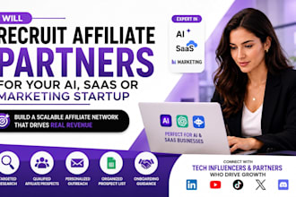 recruit affiliate partners for your ai, saas, or marketing startup