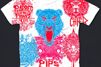 design custom graphic t shirt for pod business