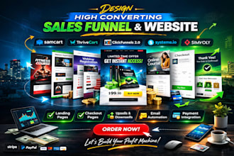 simvoly, samcart, gohighlevel website, sales funnel, landing page, ghl expert