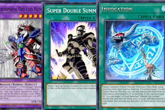 design custom yugioh, trading card game, magic mtg and unique playing card