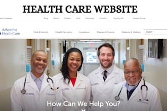 design healthcare medical website hospital website clinic therapy website