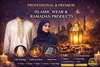 design a hijab and abaya islamic clothing website