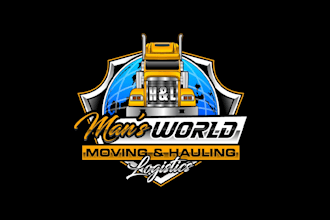 create professional and specially logistic logo design