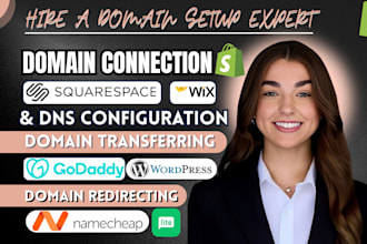 connect godaddy domain to squarespace to shopify transfer domain on cloudflare