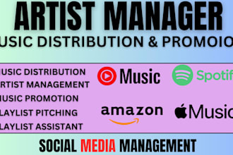 be your music manager distribution, submission playlist assist promotion expert