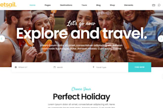 build travel agency website tourism vacation website booking elementor astra