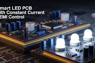 design smart led lighting pcb with constant current and emi control