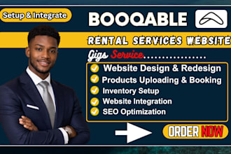build booqable online rental service website, rental wesite, booqable booking