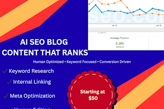 write SEO optimized ai blog content that ranks and converts
