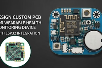 design custom pcb for wearable health monitoring device with esp32 integration