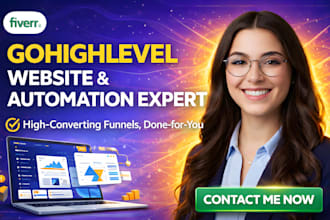 be gohighlevel expert for gohighlevel website setup email workflow automation