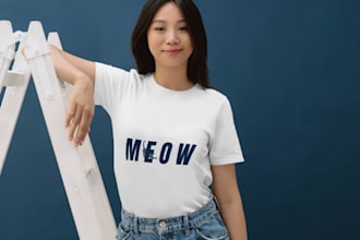design a unique minimalist t shirt for your brand