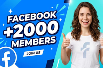 upgrade 2000 facebook members